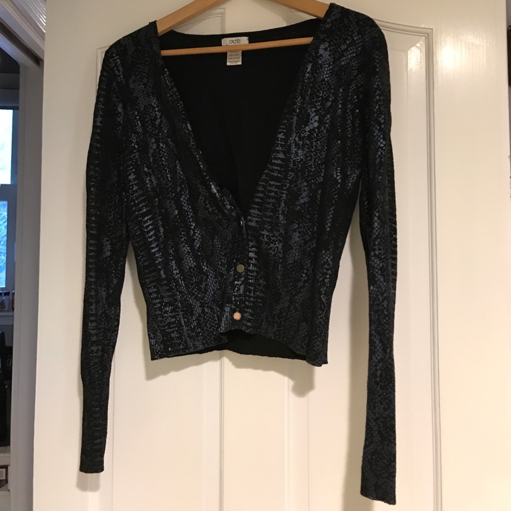 Snake skin print dark blue and black